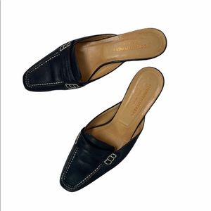 Donald J Pliner kitten heel slides